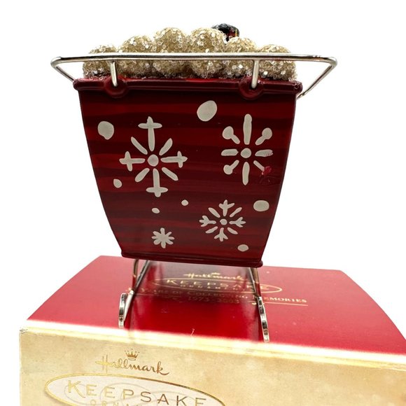 Hallmark Keepsake Ornament Santa's Magic Sleigh 2003 Waiting For Santa Collectio - Picture 4 of 13